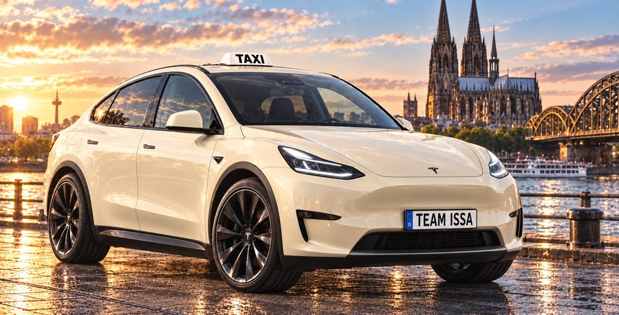 Tesla Model Y von Taxi Team Issa